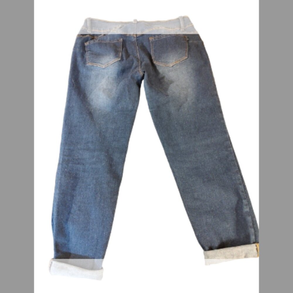 Blue Savvy High Rise Crop Stretch Jeans - Picture 2 of 5